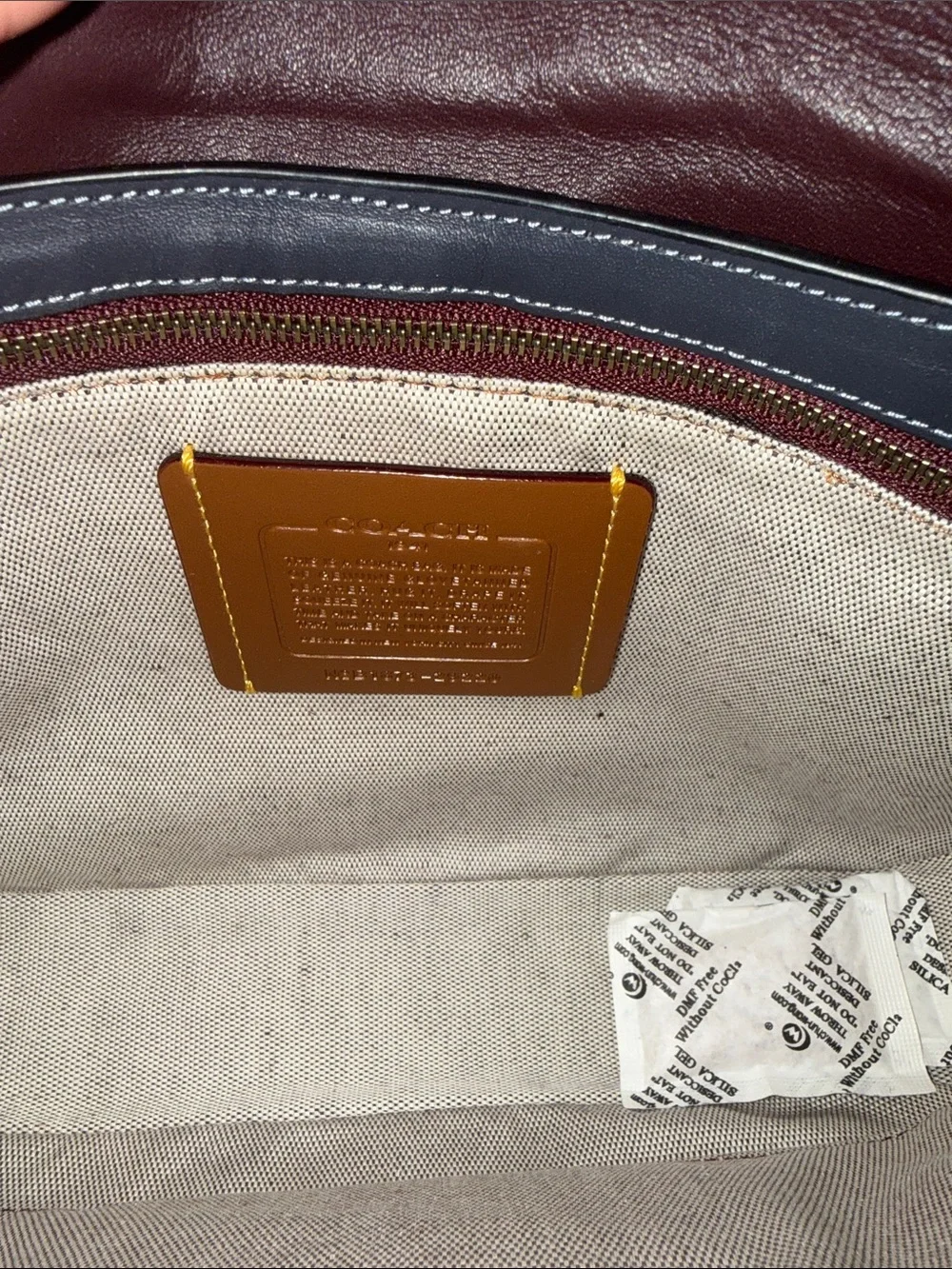 Coach Page 27 Blue Pebbled Leather Shoulder Bag